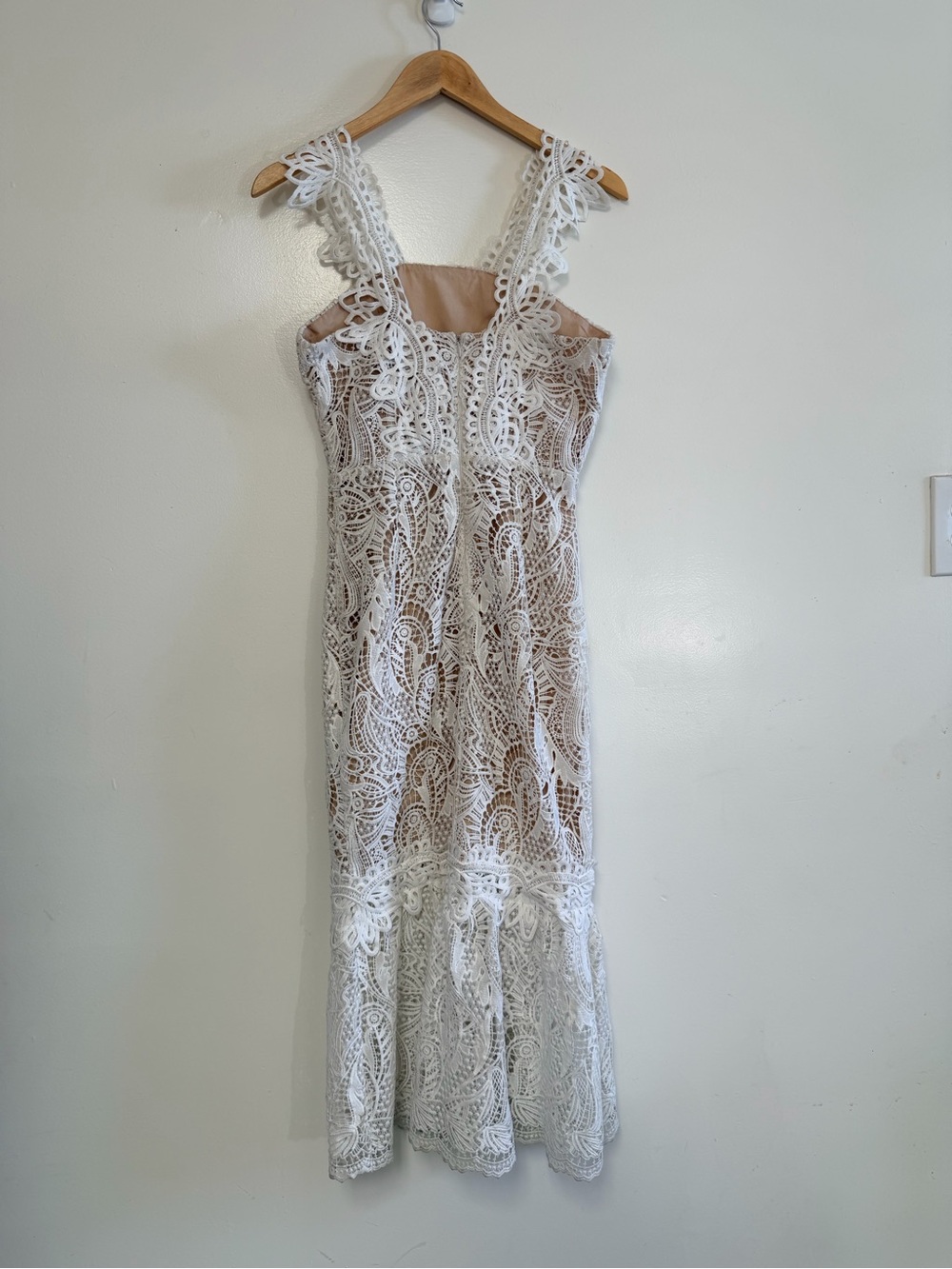 Elliatt White Lace Wedding Bachelorette  Maxi Long Dress Small - Picture 2 of 13